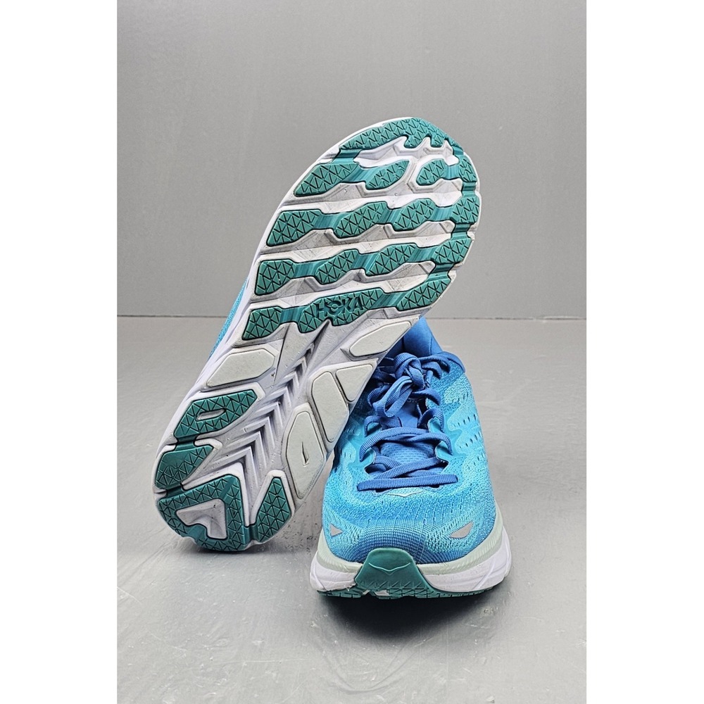 Hoka One One Clifton 8 Running Shoes Mens 12D 1119393-IBSB Blue Comfort Sneakers - Picture 6 of 8